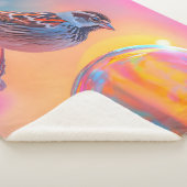 Farbige Sparrow und Regenbogenblase Sherpadecke (3/4)