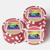 Farbige Spektakel Pokerchips (Stapel)