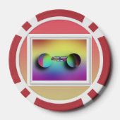 Farbige Spektakel Pokerchips (Rückseite)