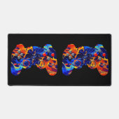 FARBIGE SPIELKONTROLLE ABSTRAKTER GAMER-KONSOLE SCHREIBTISCHUNTERLAGE (Vorderseite)