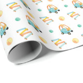 Farbige Spielwiese Geschenkpapier (Rolleneckpunkt)