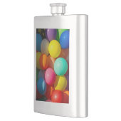 Farbige Spielzeugballoons Flachmann (Links)