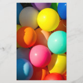 Farbige Spielzeugballoons Flyer (Hinten)