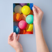 Farbige Spielzeugballoons Flyer (Handgriff)