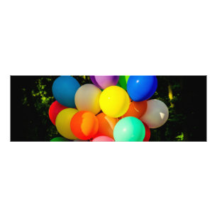 Farbige Spielzeugballoons Fotodruck