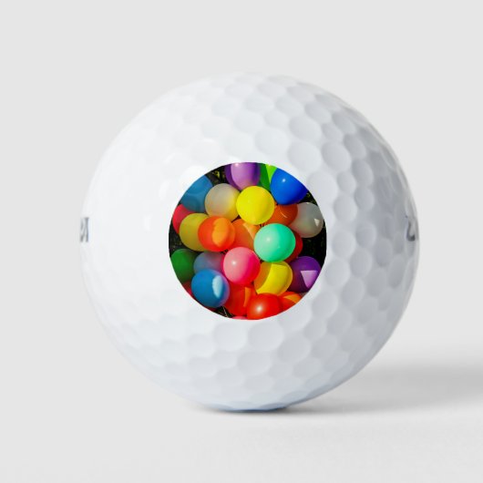 Farbige Spielzeugballoons Golfball (Vorderseite)