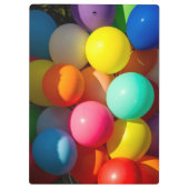 Farbige Spielzeugballoons Klemmbrett (Rückseite)