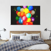 Farbige Spielzeugballoons Leinwanddruck (Insitu (Schlafzimmer))