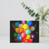 Farbige Spielzeugballoons Postkarte (Stehend Vorderseite)