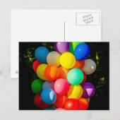 Farbige Spielzeugballoons Postkarte (Vorne/Hinten)