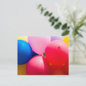 Farbige Spielzeugballoons Postkarte (Stehend Vorderseite)