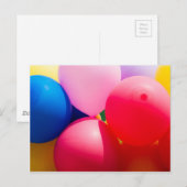 Farbige Spielzeugballoons Postkarte (Vorne/Hinten)