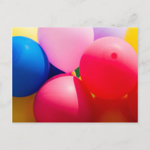 Farbige Spielzeugballoons Postkarte