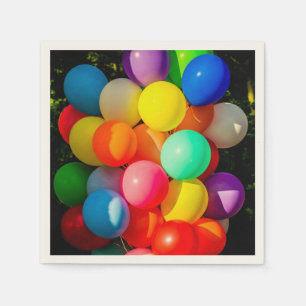 Farbige Spielzeugballoons Serviette