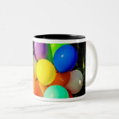 Farbige Spielzeugballoons Zweifarbige Tasse (VorderseiteRechts)