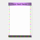 Farbige Spinnen benutzerdefinierter Text Post-it Klebezettel (Vorderseite)