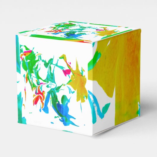 Farbige Spinnennetze Geschenkschachtel (Vorderseite)