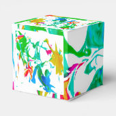 Farbige Spinnennetze Geschenkschachtel (Rückseite)