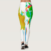 Farbige Spinnennetze Leggings (Rückseite)