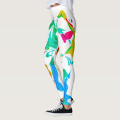 Farbige Spinnennetze Leggings (Links)