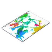 Farbige Spinnennetze Notizblock (Linke Seite)