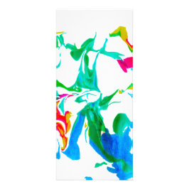 Farbige Spinnennetze Werbekarte