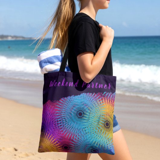 Farbige Spirale Geometrisch Tasche