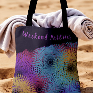 Farbige Spirale Geometrisch Tasche