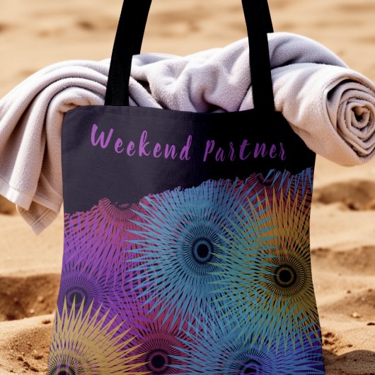 Farbige Spirale Geometrisch Tasche