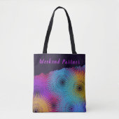 Farbige Spirale Geometrisch Tasche (Vorderseite)
