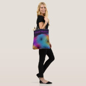 Farbige Spirale Geometrisch Tasche (Am Model)