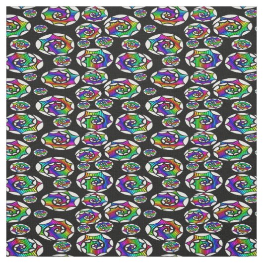 Farbige Spiralen Stoff (Muster)