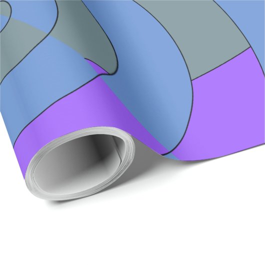 Farbige Spiralen, Wirble Muster Geschenkpapier (Rolleneckpunkt)