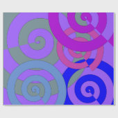 Farbige Spiralen, Wirble Muster Geschenkpapier (Flach)