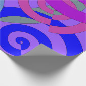 Farbige Spiralen, Wirble Muster Geschenkpapier (Ecke)