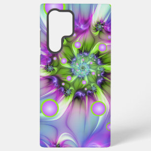 Farbige Spiralenrunde Formen Abstrakte Fraktal-Kun Samsung Galaxy Hülle