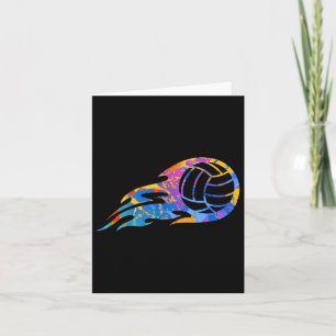 Farbige Sport Volleyball Grafik - Volleyballer D Karte