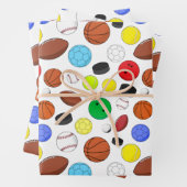 Farbige Sporthallen Random-Muster Geschenkpapier Set (Beispiel)