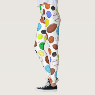 Farbige Sporthallen Random-Muster Leggings