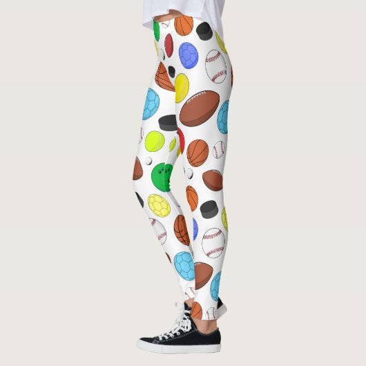 Farbige Sporthallen Random-Muster Leggings (Links)
