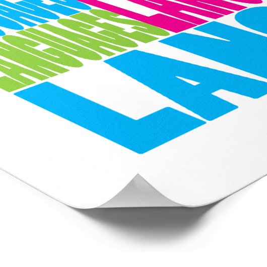 Farbige Sprachen Poster (Ecke)