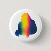 Farbige Spray Paint Gorilla Round Taste Button (Vorderseite)