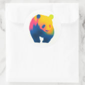 Farbige Spray Paint Panda Silhouette Stickers (Tasche)