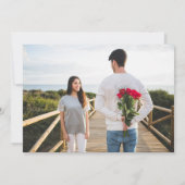 Farbige Spring Wildblume Meadow Foto QR-Code Save The Date (Rückseite)