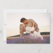 Farbige Spring Wildblume Meadow Foto QR-Code Save The Date (Rückseite)