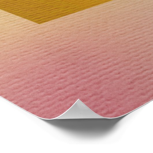 Farbige Springbrasse mit Blume Poster (Ecke)