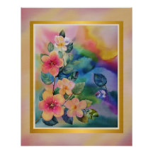 Farbige Springbrasse mit Blume