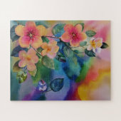 Farbige Springbrasse mit Blume Puzzle (Horizontal)