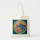 Farbige Springbrasse mit Blume Tragetasche (Vorne)