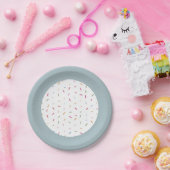 Farbige Sprinklen Baby Sprinkle Babydusche Papier Pappteller (Party)